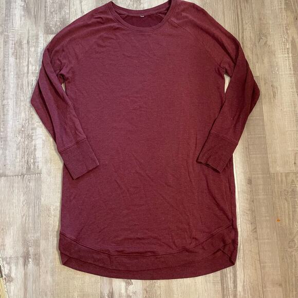 Athleta Mindset Sweatshirt Dress Womens Curved Hem Modal *Estimated Size Large* - Picture 10 of 12